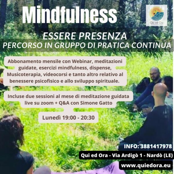 Abbonamento - Gruppo Mindfulness Online